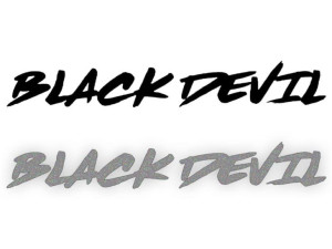 BLACK DEVIL - Naklejka na samochód na auto - ODBLASKOWA
