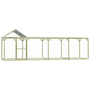 vidaXL Klatka dla drobiu, 6x1,5x2 m, impregnowane drewno sosnowe
