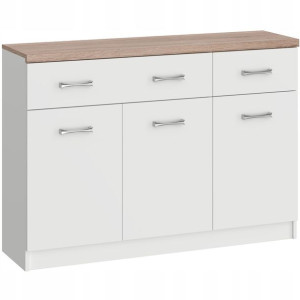 Komoda Szafka Sofia 3d2s 120cm Biała Mafmeble