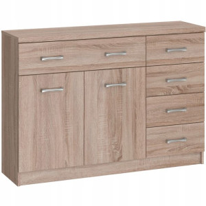 Komoda Szafka Sofia 2d5s 120cm Dąb Sonoma Mafmeble