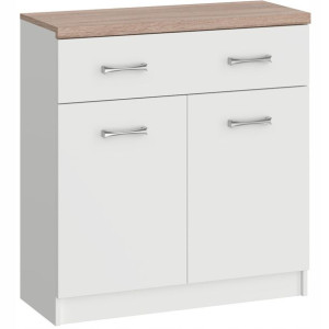 Komoda Szafka Sofia 2d1s 80cm Biała Mafmeble