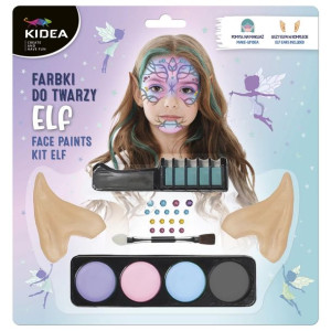 Zestaw farbek do twarzy + Elfie uszy Kidea / Derform