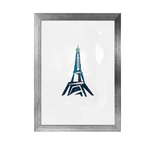 Ramka Olivia Srebrny z Czarnym  15x20 cm