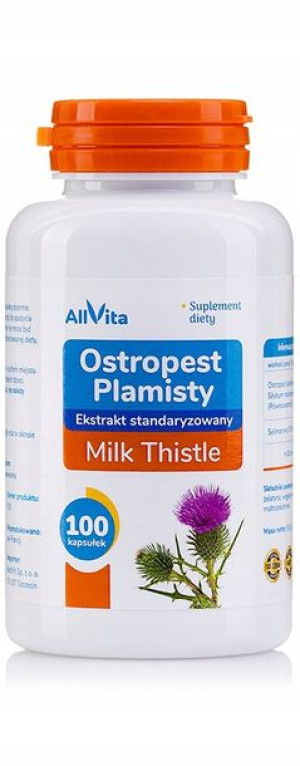 Allvita Ostropest Plamisty-sylimarol Eks - 100kaps