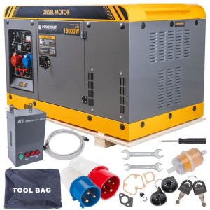 Agregat Prądotwórczy Diesel 18kw 230v 400v 12v Ats Pm-agr-18000md / Pm1227