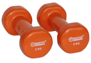 Hantle Hantelki Winylowe Ciężarki 2 X 2kg Profi