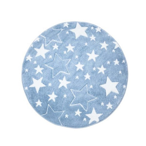Dywan dziecięcy okrągły  PASTEL KIDS  Sky błękitny - Koło Fi 120