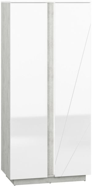 Lumens 01 Szafa Biały Połysk Z Led