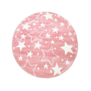 Dywan dziecięcy okrągły  PASTEL KIDS  Sky  różowy - Koło Fi 160