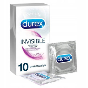 Prezerwatywy Durex Invisible nawilżenie 10 szt