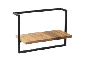 Kwietnik na ścianę Ścienny Półka Loft Wiszący Czarny Dąb