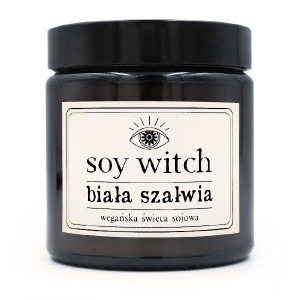 Świeczka sojowa zapachowa w szkle Biała szałwia