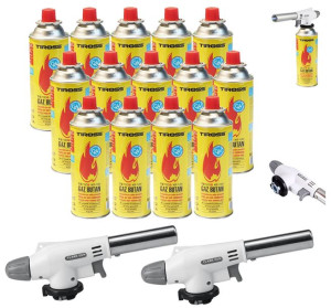2x PALNIK GAZOWY na kartusz + GAZ TIROSS CRV x14