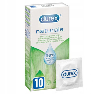 Prezerwatywy Durex Naturals nawilżane cienkie