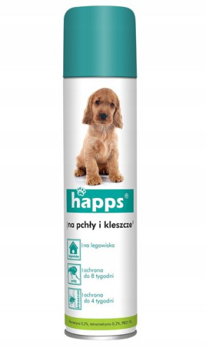 Happs - Spray Na Pchły I Kleszcze Areozol