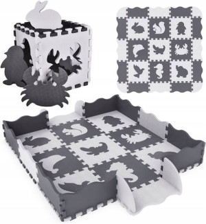 Gruba Mata Edukacyjna Puzzle Piankowe Xxl Kojec