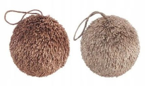 Bombki Choinkowe Na Choinkę Z Drewna 17cm Kula 2sz