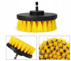Szczotka na wiertarkę do sprzątania duża 10cm XL