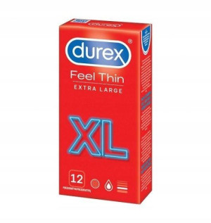 Prezerwatywy Durex Feel Thin XL Cienkie 12 szt