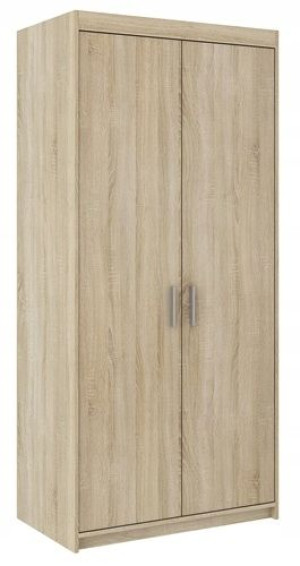 Szafa Dwudrzwiowa 90 Cm Z Półkami Sonoma Lena 2d