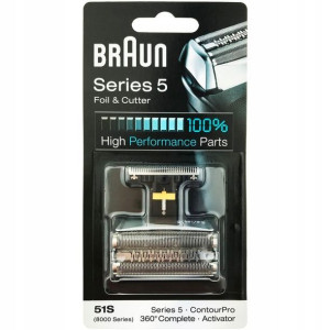 Braun 51s Folia + Blok Ostrzy Series 5 51s/8000