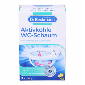 DR BECKMANN odkamieniacz WC 3x100g aktywny węgiel