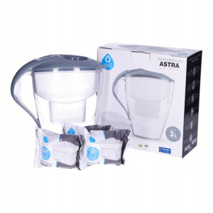Dzbanek DAFI Astra Unimax 3L szary+ 3 x Filtr Dafi