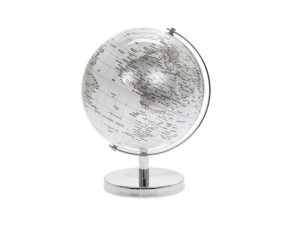 Globus mały - Globe Silver & White LEONARDO ENGLAND