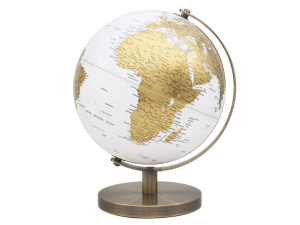 Globus średni - Globe Gold & White LEONARDO ENGLAND