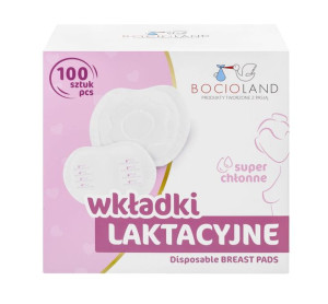WKŁADKI LAKTACYJNE jednorazowe Bocioland 100 szt.