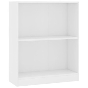 Regał na książki, biały, 60 x 24 x 74,5 cm, płyta wiórowa