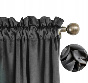Gotowa Zasłona Welurowa 140x250 Welur Velvet