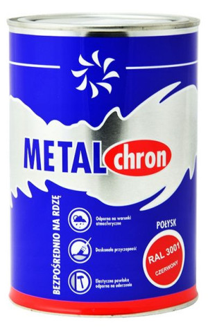 Farba do metalu MetalChron CZERWONY 1l