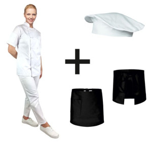 Uniform kucharski damski 4 - częściowy roz. L