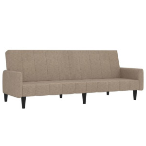 2- osobowa sofa rozkładana, kolor taupe, obita mikrofibrą