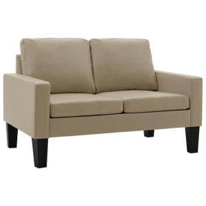 2-osobowa sofa, cappuccino, sztuczna skóra