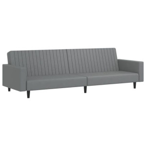 2-osobowa sofa, szara, sztuczna skóra
