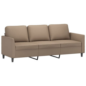 3-osobowa sofa, cappuccino, 180 cm, sztuczna skóra