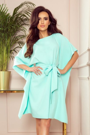 287-6 sofia sukienka motyl - miętowa