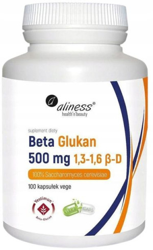 Aliness BETA GLUKAN 500mg Yestimun BEZ WYPEŁNIACZY