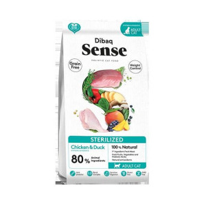 Dibaq Sense bezzbożowa dla kotów starszych po sterylizacji  1,5kg