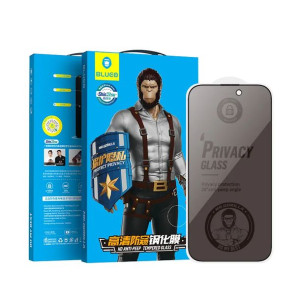 BlueO Privacy HD Anti-Peep Szkło 9H na Cały Ekran do iPhone 14 Pro Max