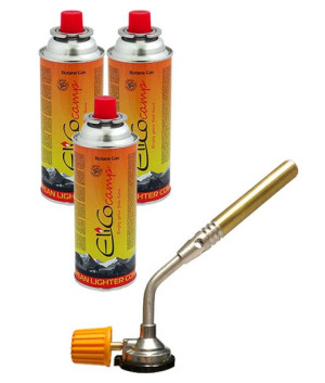 Palnik Gazowy Lutlampa Opalarka 1800°C Kartusz x3