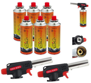 Palnik GAZOWY 360 na KARTUSZ zapalarka x2 + GAZ x6