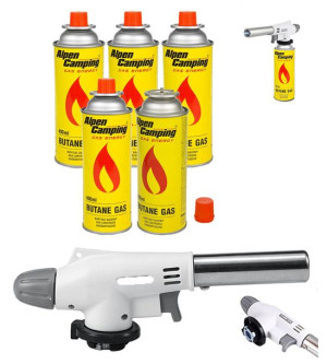 Palnik Gazowy Kartusz Ceramiczny Lutlampa + 5xgaz