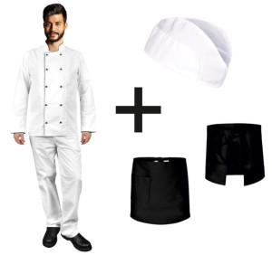 Uniform kucharski męski 4 - częściowy roz. XXL