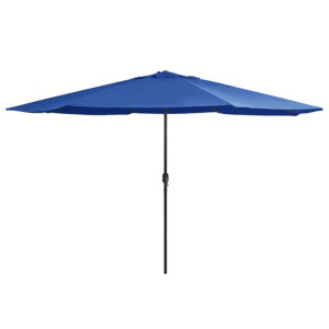 Parasol ogrodowy na metalowym słupku, 400 cm, lazurowy