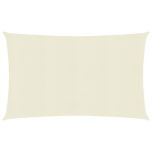 Żagiel przeciwsłoneczny, 160 g/m², kremowy, 5x7 m, HDPE
