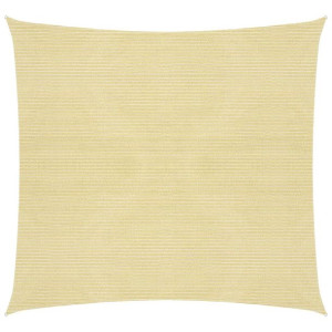 Żagiel przeciwsłoneczny, 160 g/m², beżowy, 7x7 m, HDPE