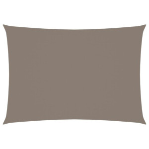 Prostokątny żagiel ogrodowy, tkanina Oxford, 3,5x4,5 m, taupe